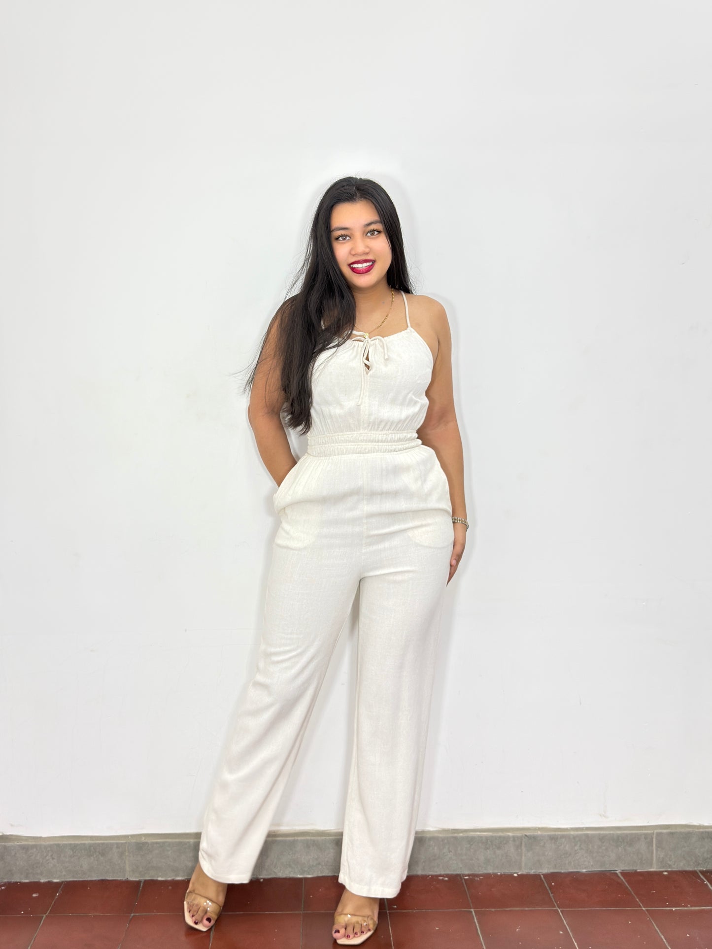 Enterizo Diana marfil