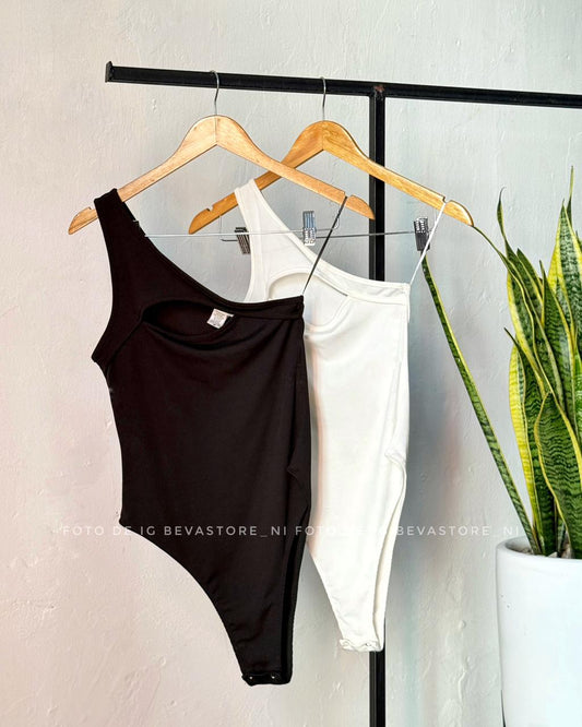 BodySuit asimétrico Griselda negro