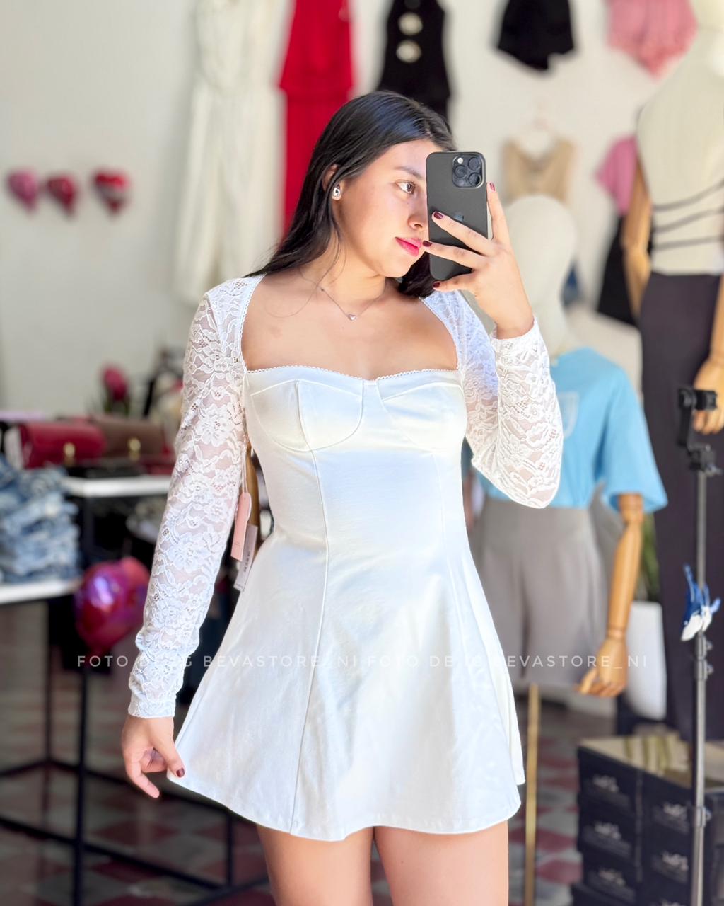 Vestido Rubí blanco