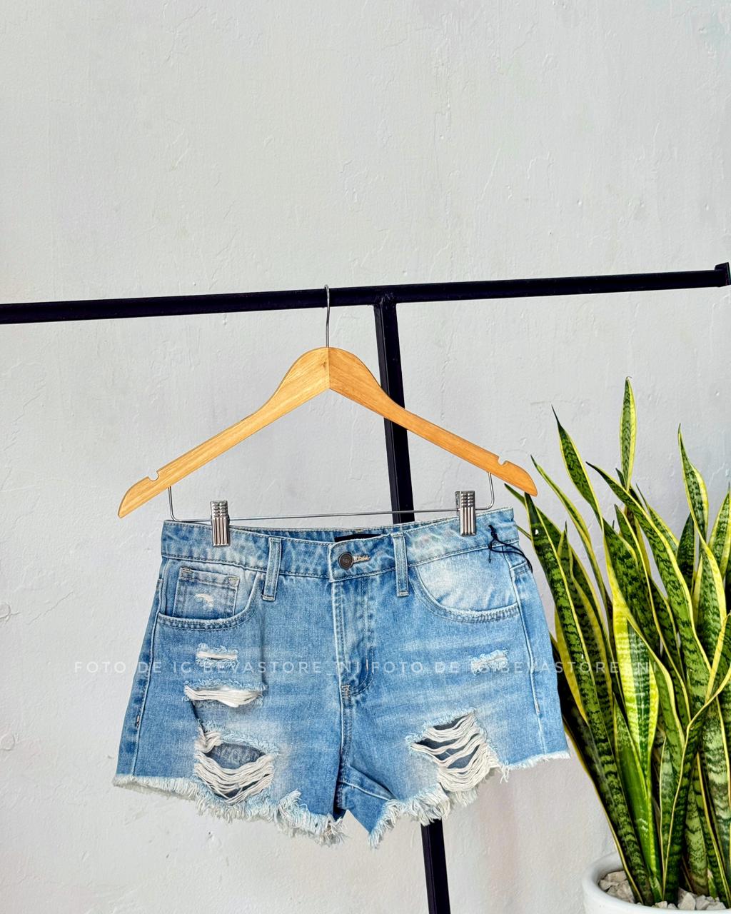Short jeans Valeria azul claro