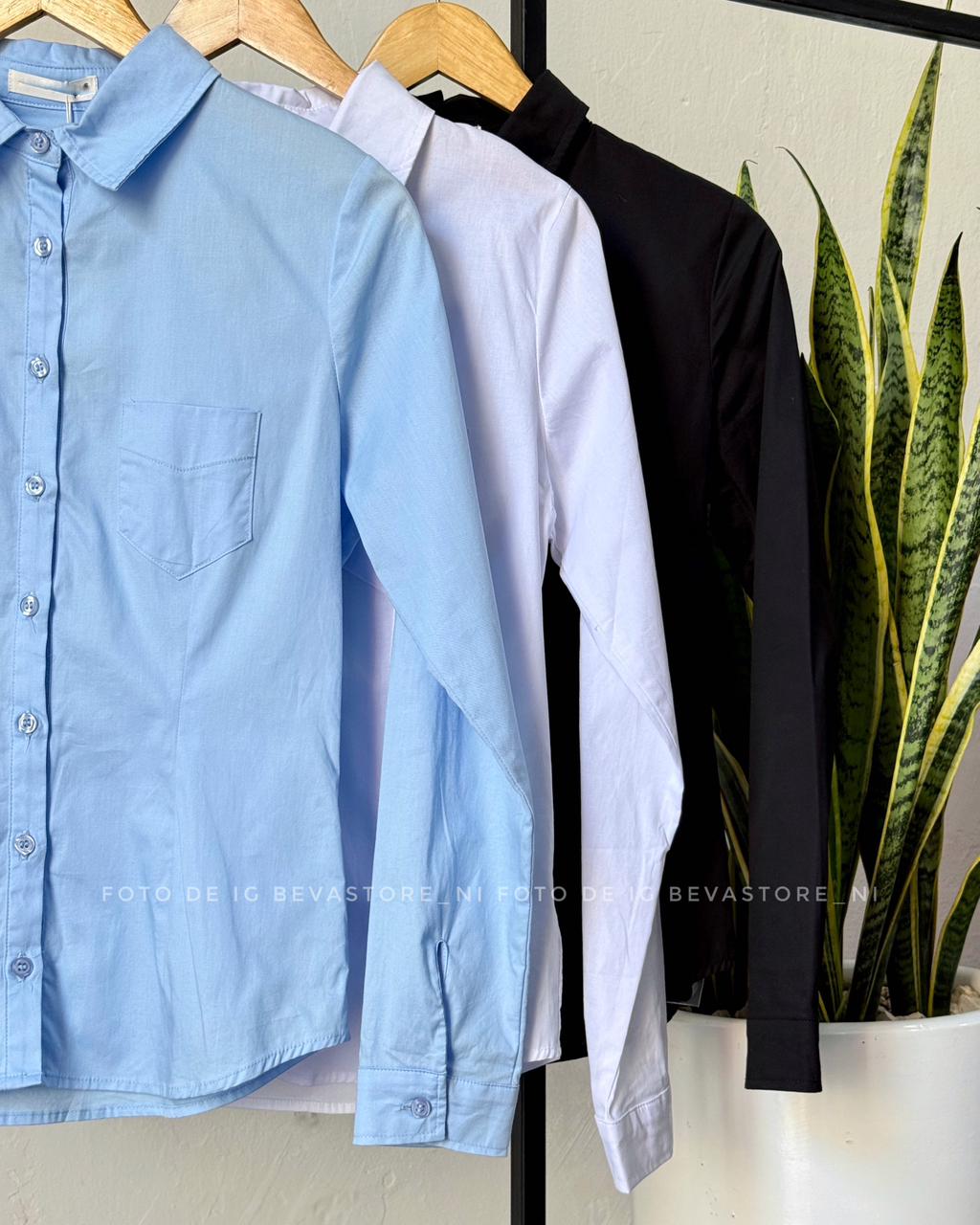 Camisa manga larga Hellen blanca