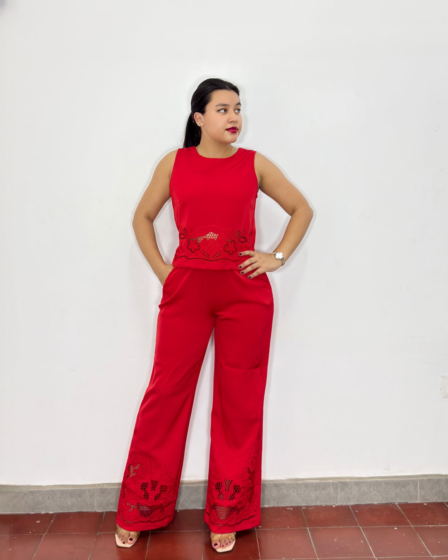 Conjunto Pamela rojo
