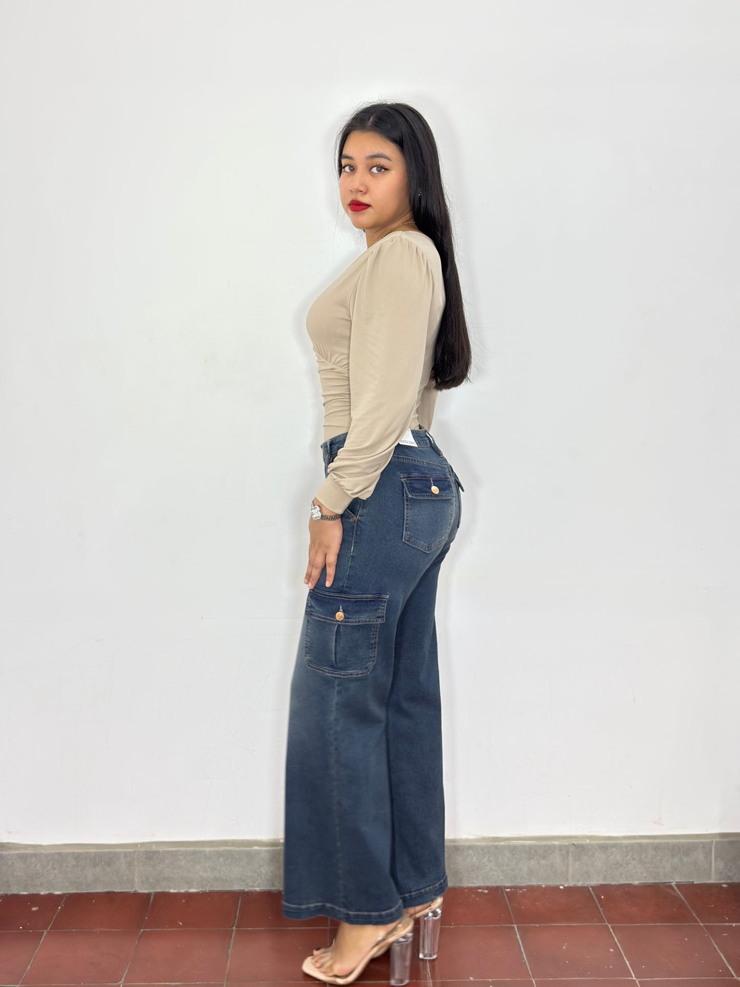 Pantalón Nicole Azul Oscuro