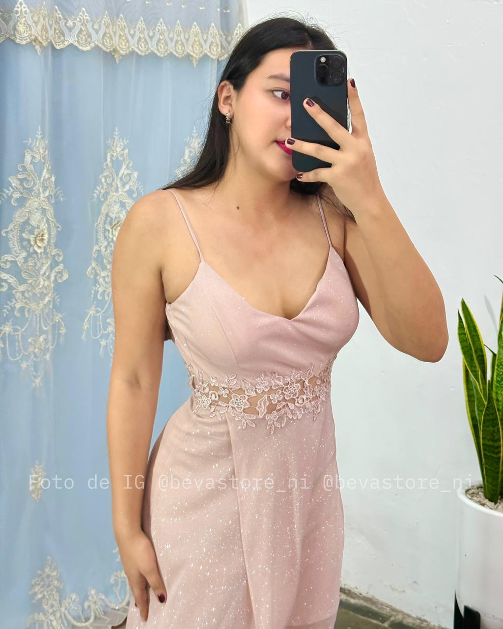 Vestido Evelin rosado