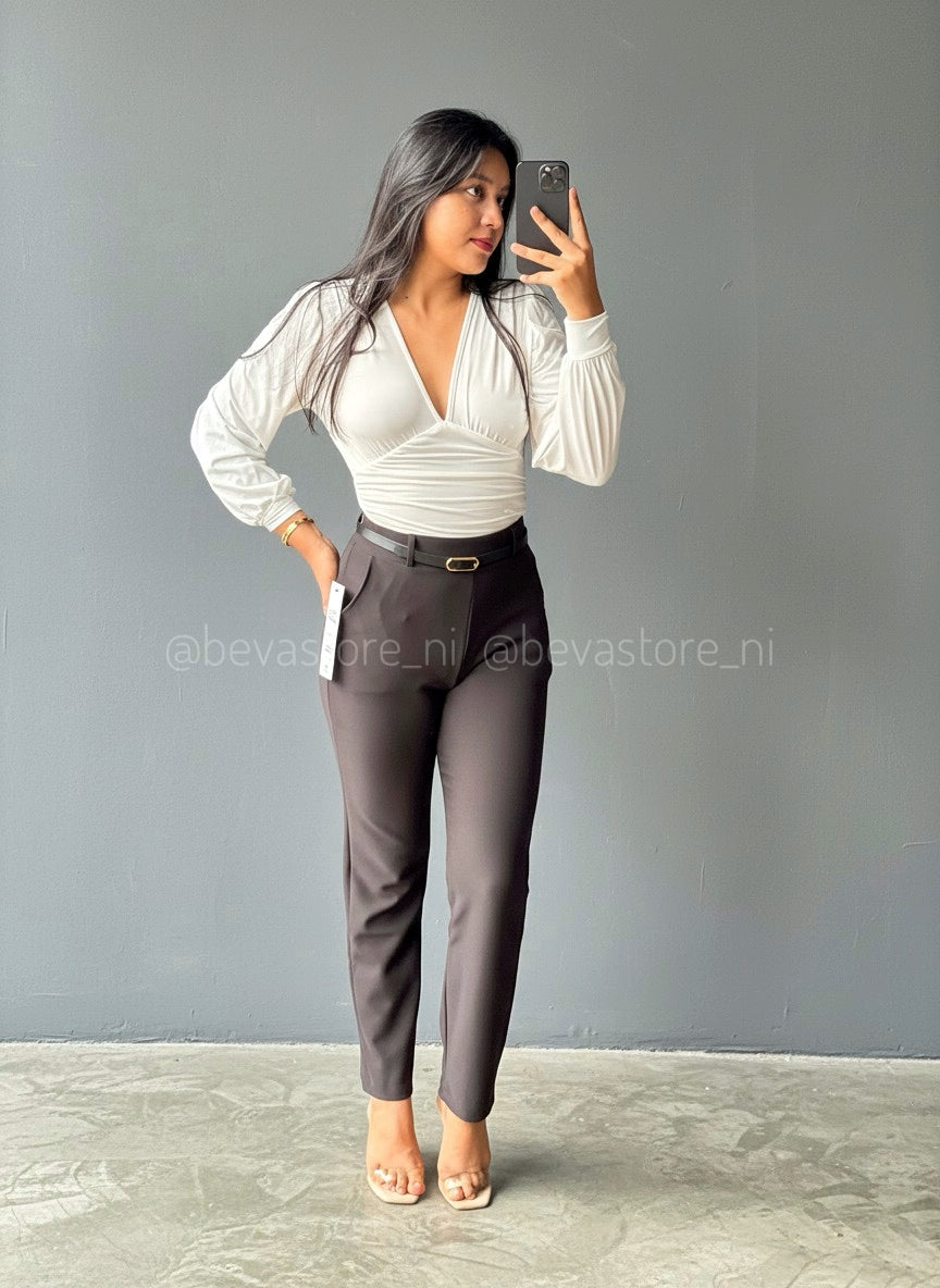 Pantalón de vestir corte recto