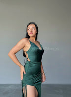 Vestido verde esmeralda  Abby Paris