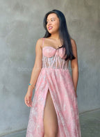 Vestido Rosa naranja Lucci Lu