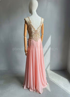 Vestido color Blush Rosa brillante Abby Paris