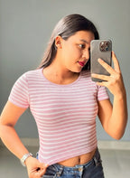 Crop top de Rayas