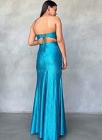 Vestido de gala sin mangas City Triangles