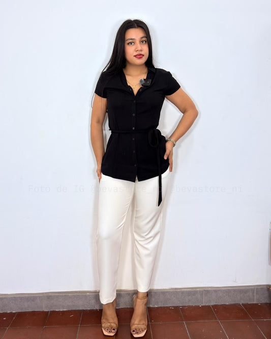 Blusa Tomasa negra