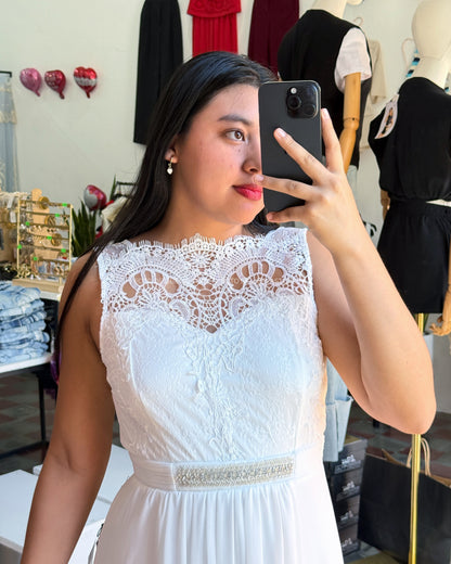 Vestido Anastacia blanco