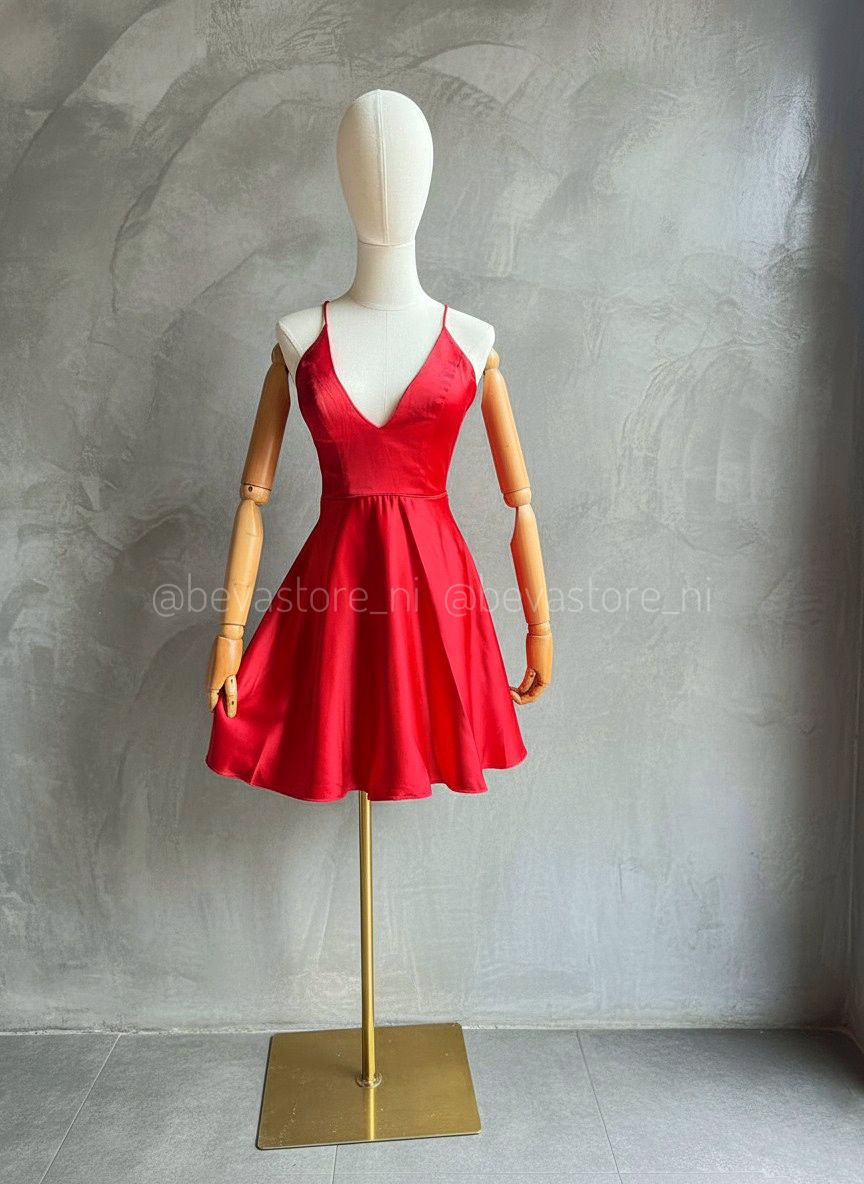Vestido corto rojo Lucci Lu