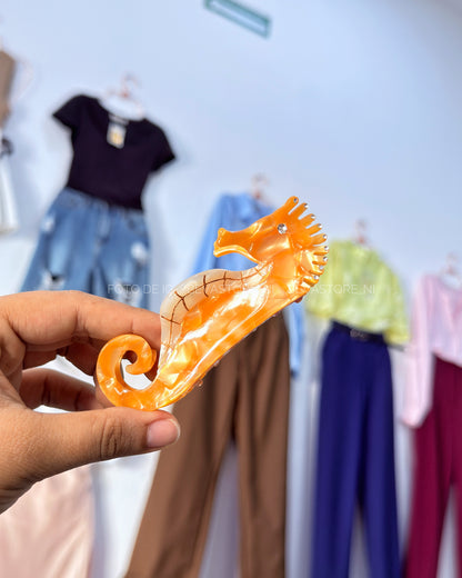 Pinzas de cabello de caballito de mar