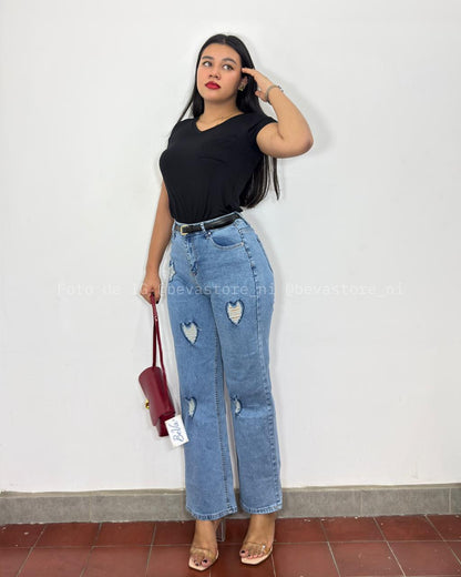 Pantalón Brenda con corazones