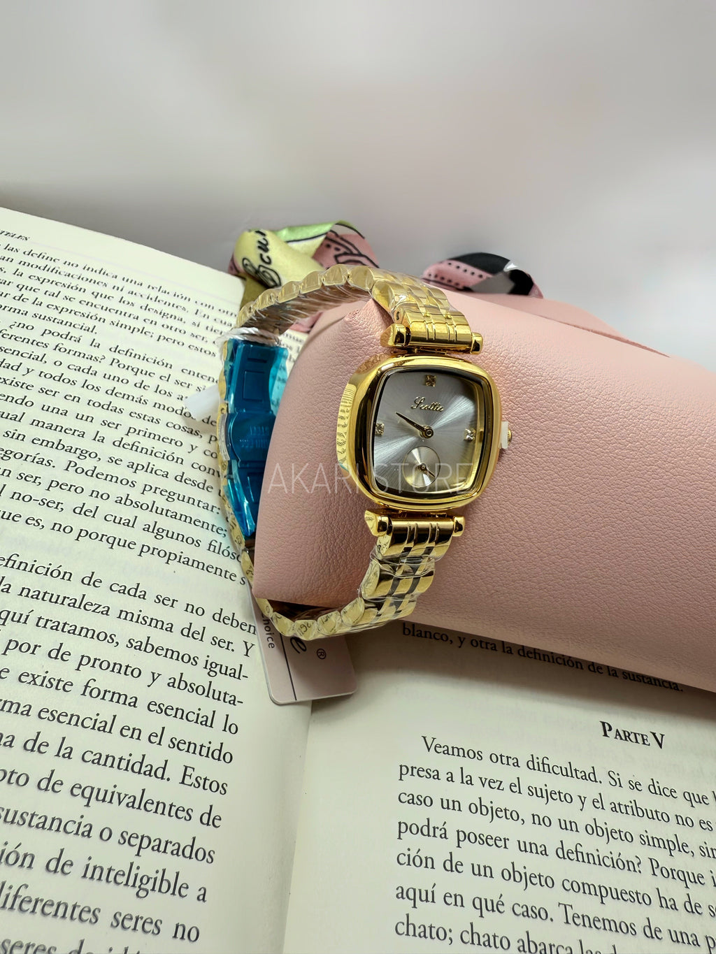 Reloj de Mujer Cuadrado con dial blanco