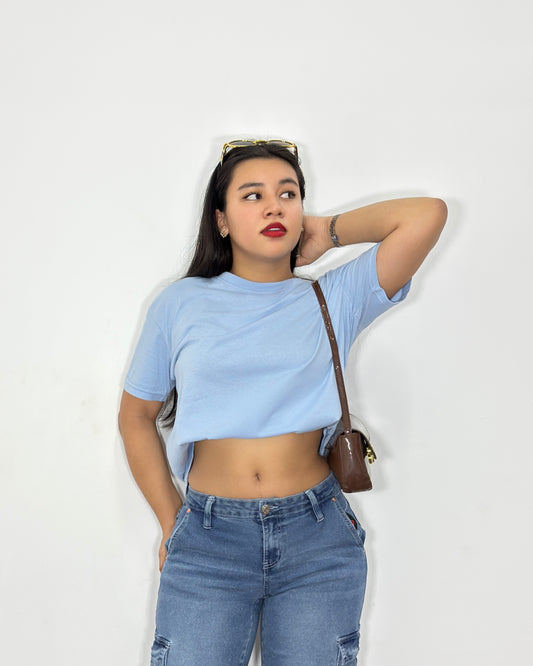 Camiseta Ariana celeste