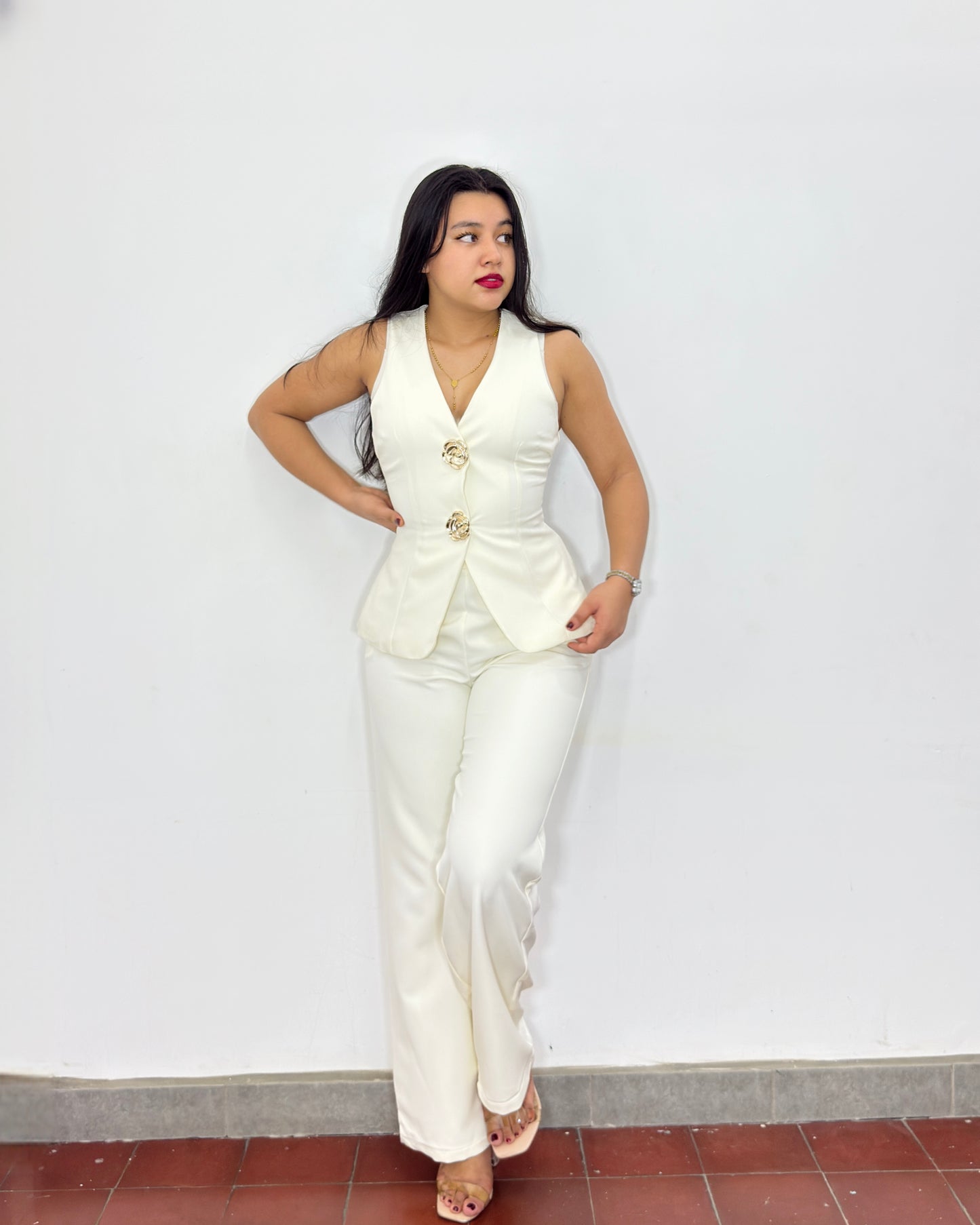 Conjunto Teresa blanco