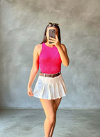 Falda Short Plisada con Faja
