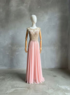 Vestido color Blush Rosa brillante Abby Paris