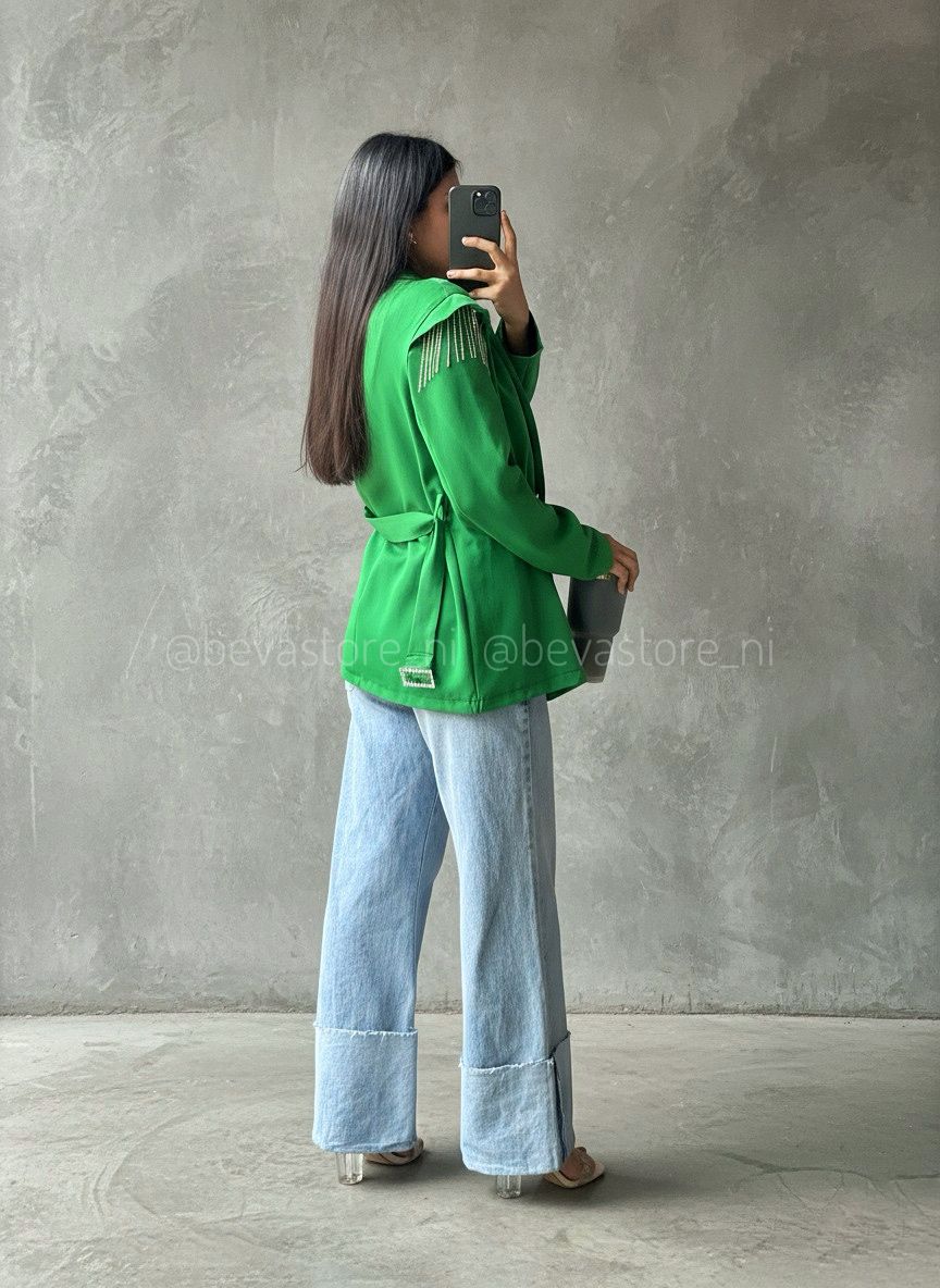 Blazer con cinturón