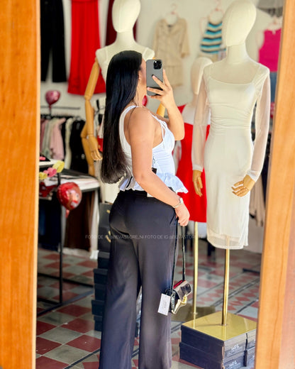 Top estilo corset Adaliska blanco