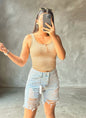 Short jeans bermuda Nora celeste