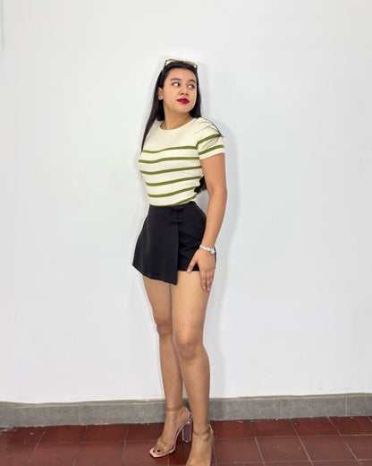 Falda short negra