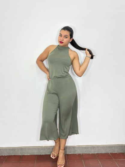 Enterizo Yahaira verde olivo
