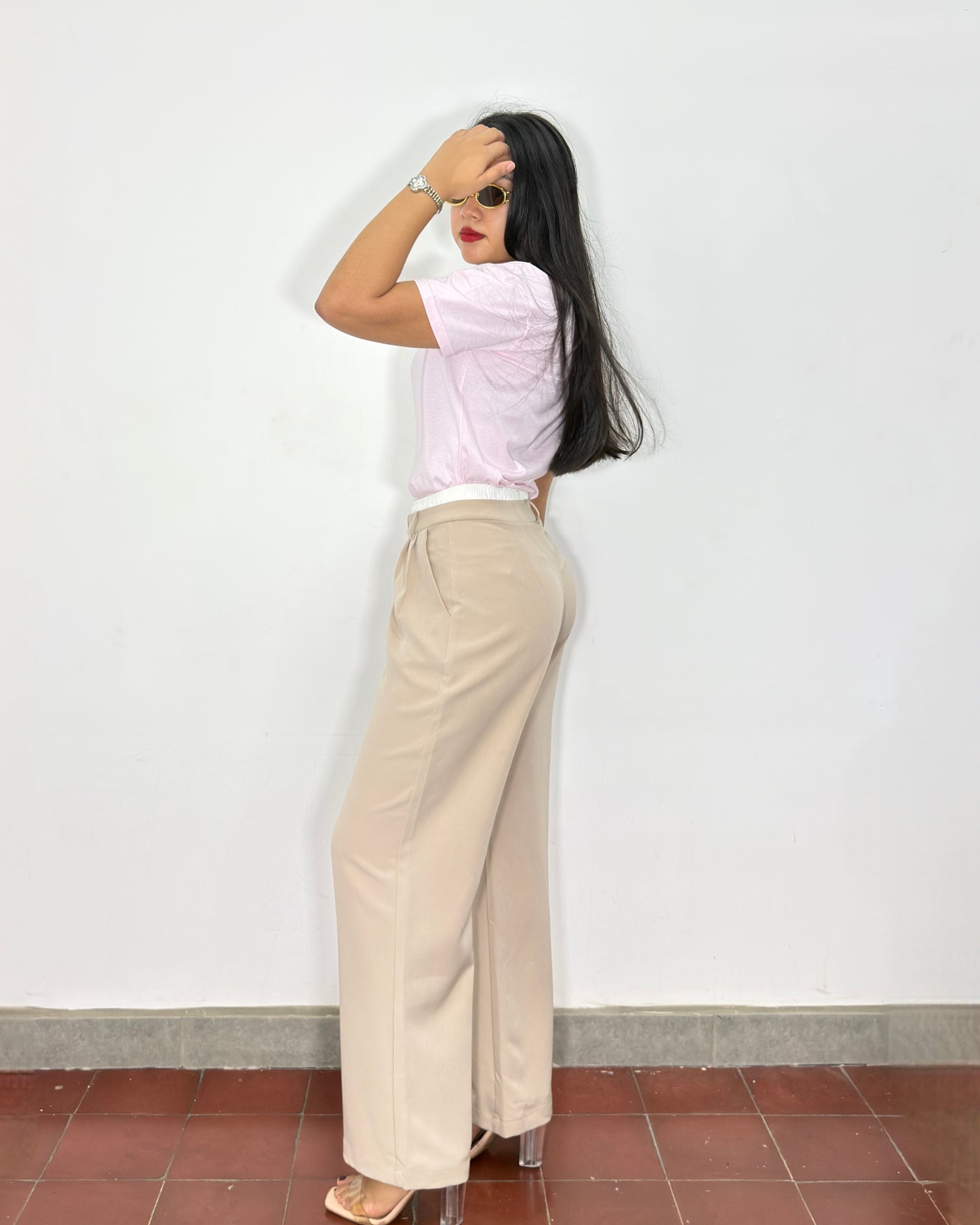 Pantalón Ximena beige