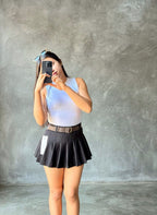 Falda Short Plisada con Faja