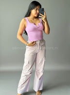 Pantalón Cargo rosa Oliva