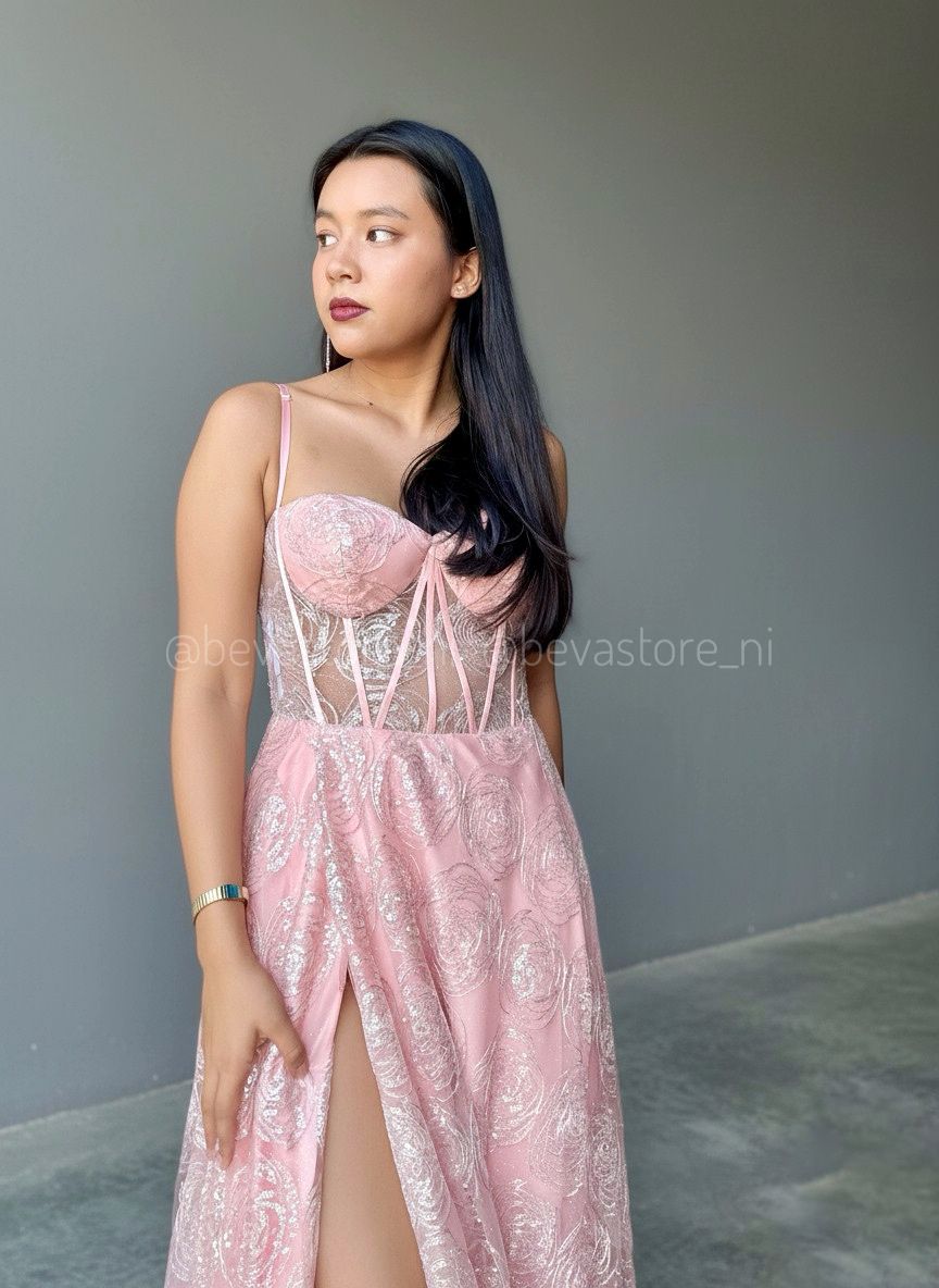 Vestido Rosa naranja Lucci Lu