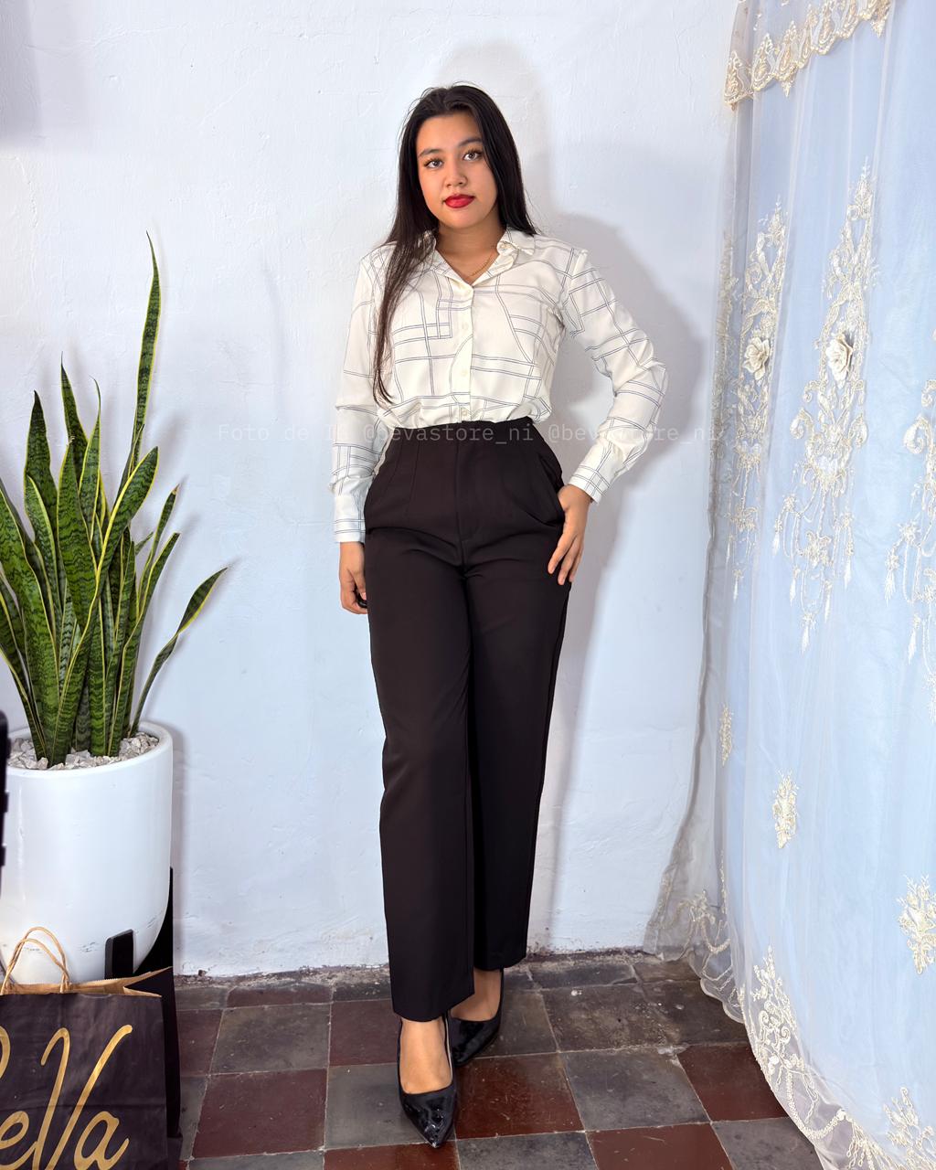 Camisa manga larga Estefanía blanca