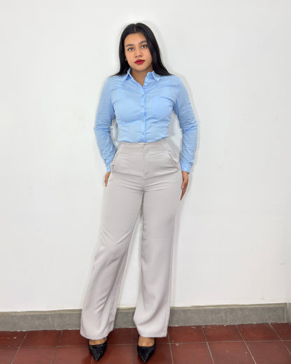 Pantalón Marian gris claro