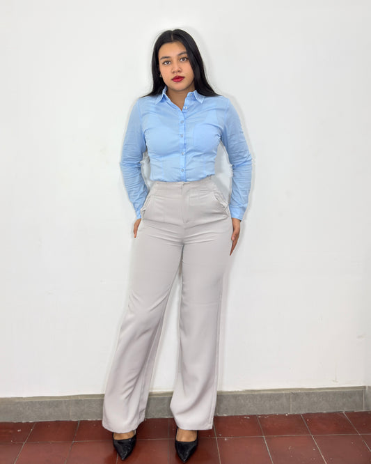 Pantalón Marian gris claro