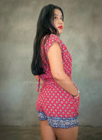 Monito rojo de estampado