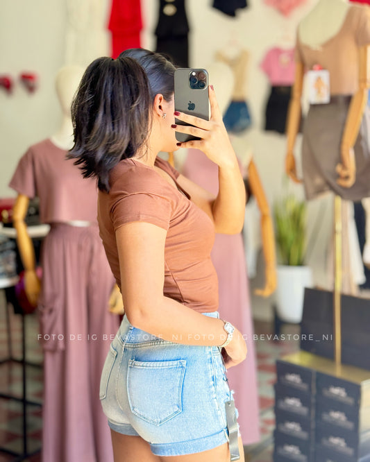Short jeans Isabel celeste