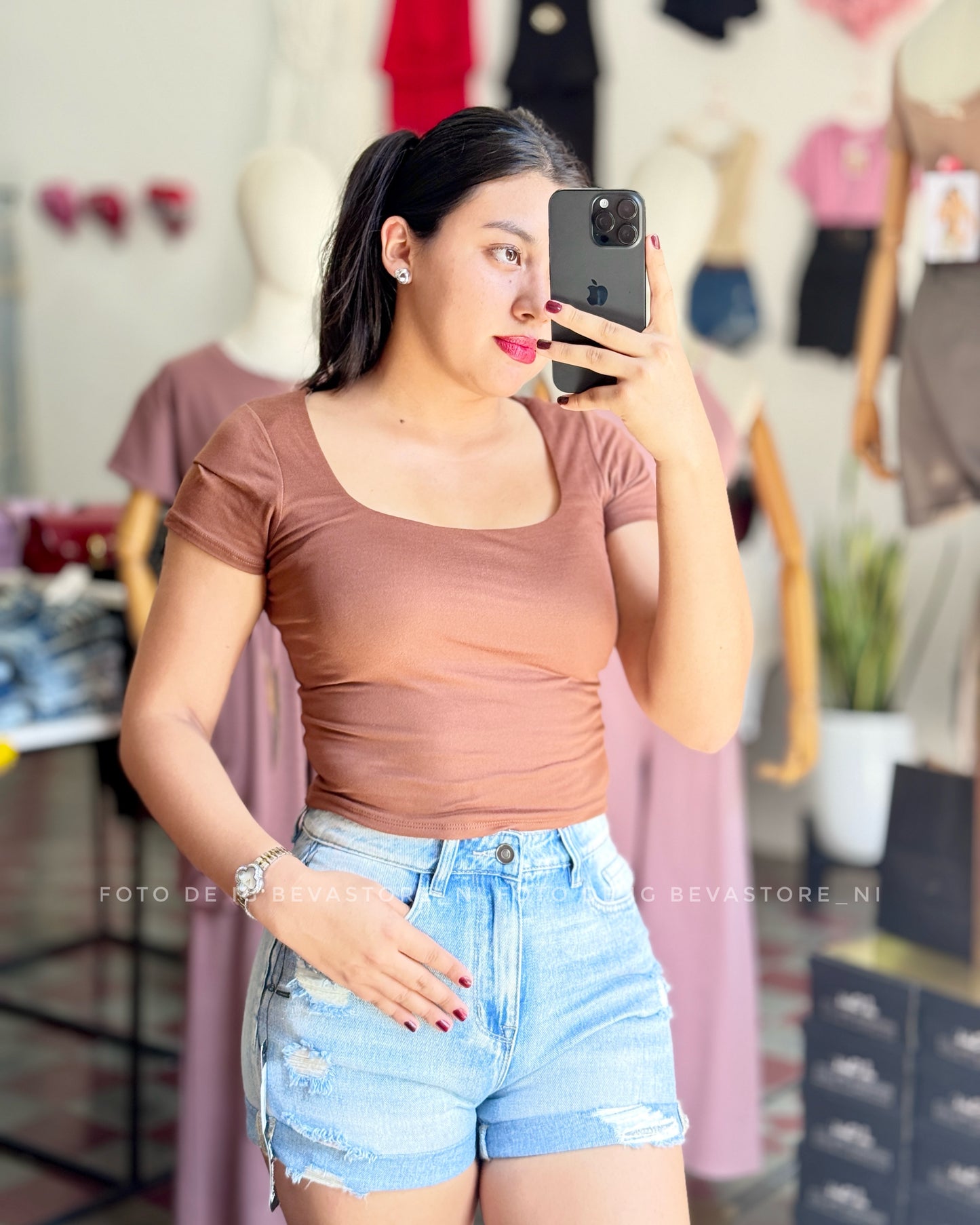 Short jeans Isabel celeste