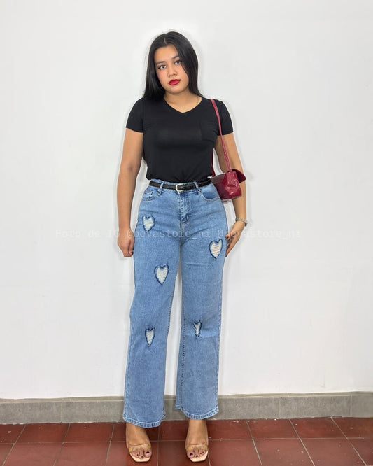 Pantalón Brenda con corazones