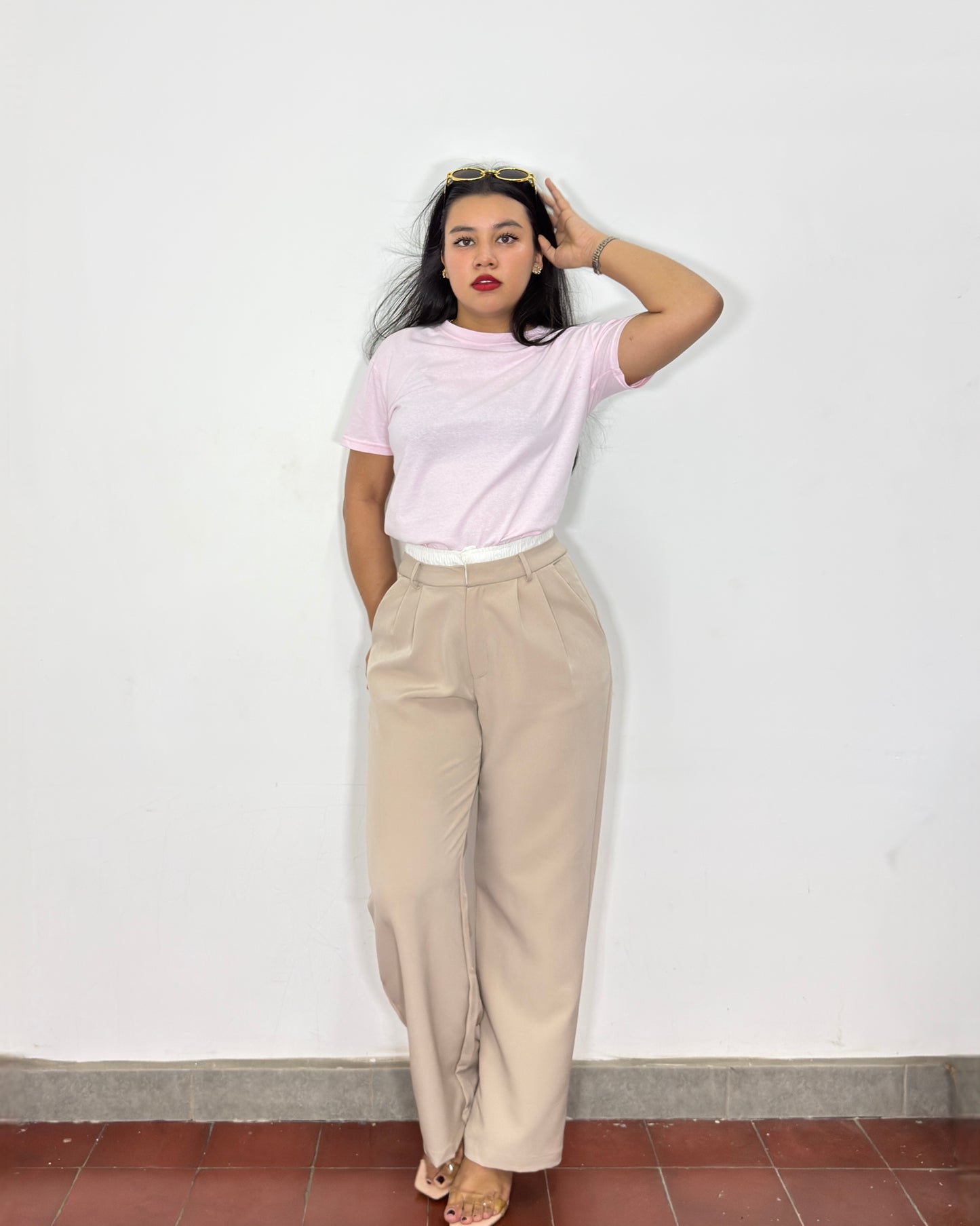 Pantalón Ximena beige