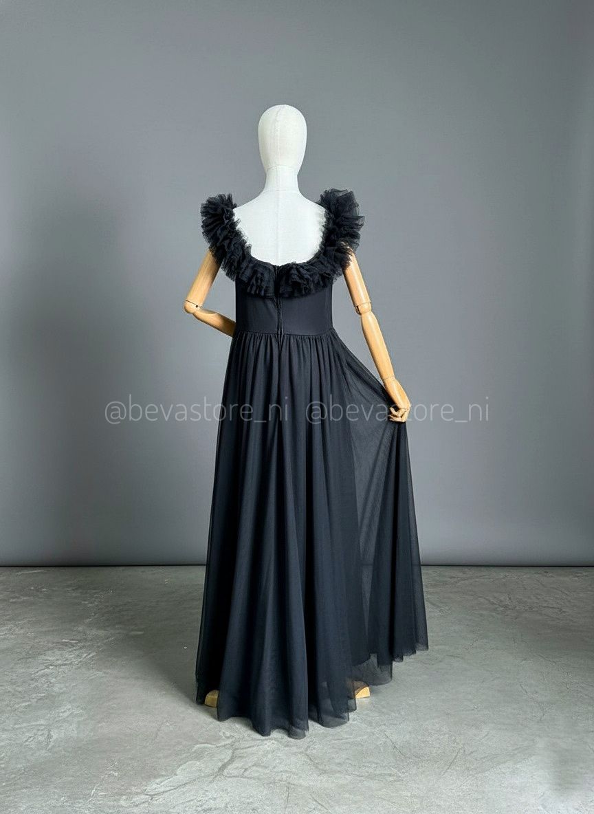 Vestido negro City Studio