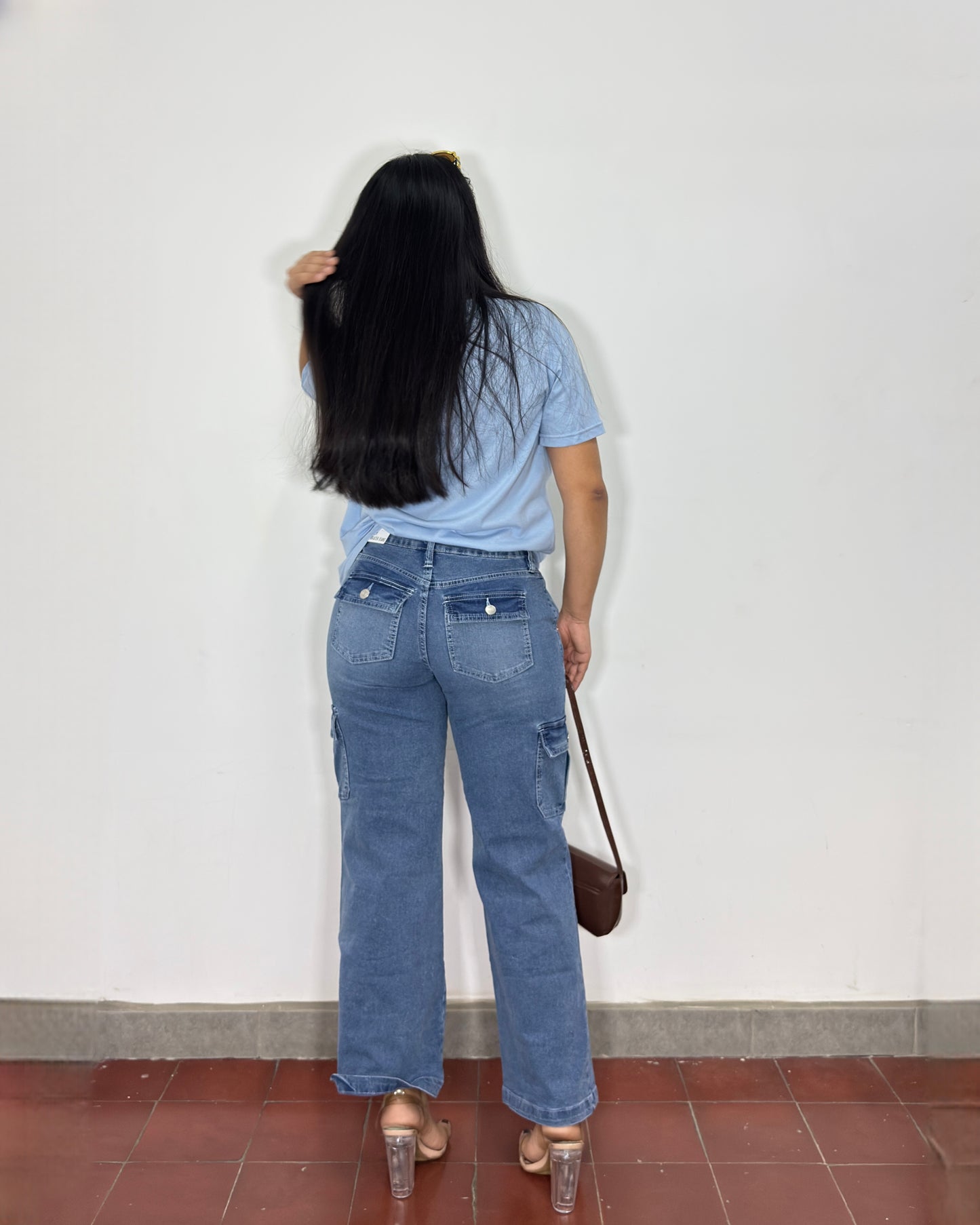 Pantalón Nicole azul claro