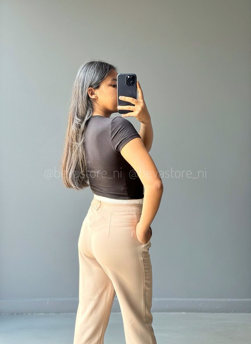 Crop top en cuello V