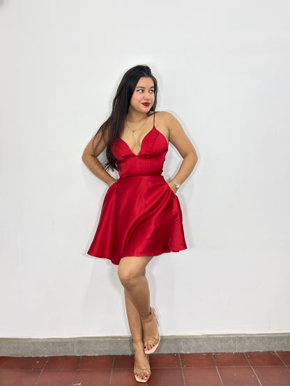 Vestido Catalina rojo