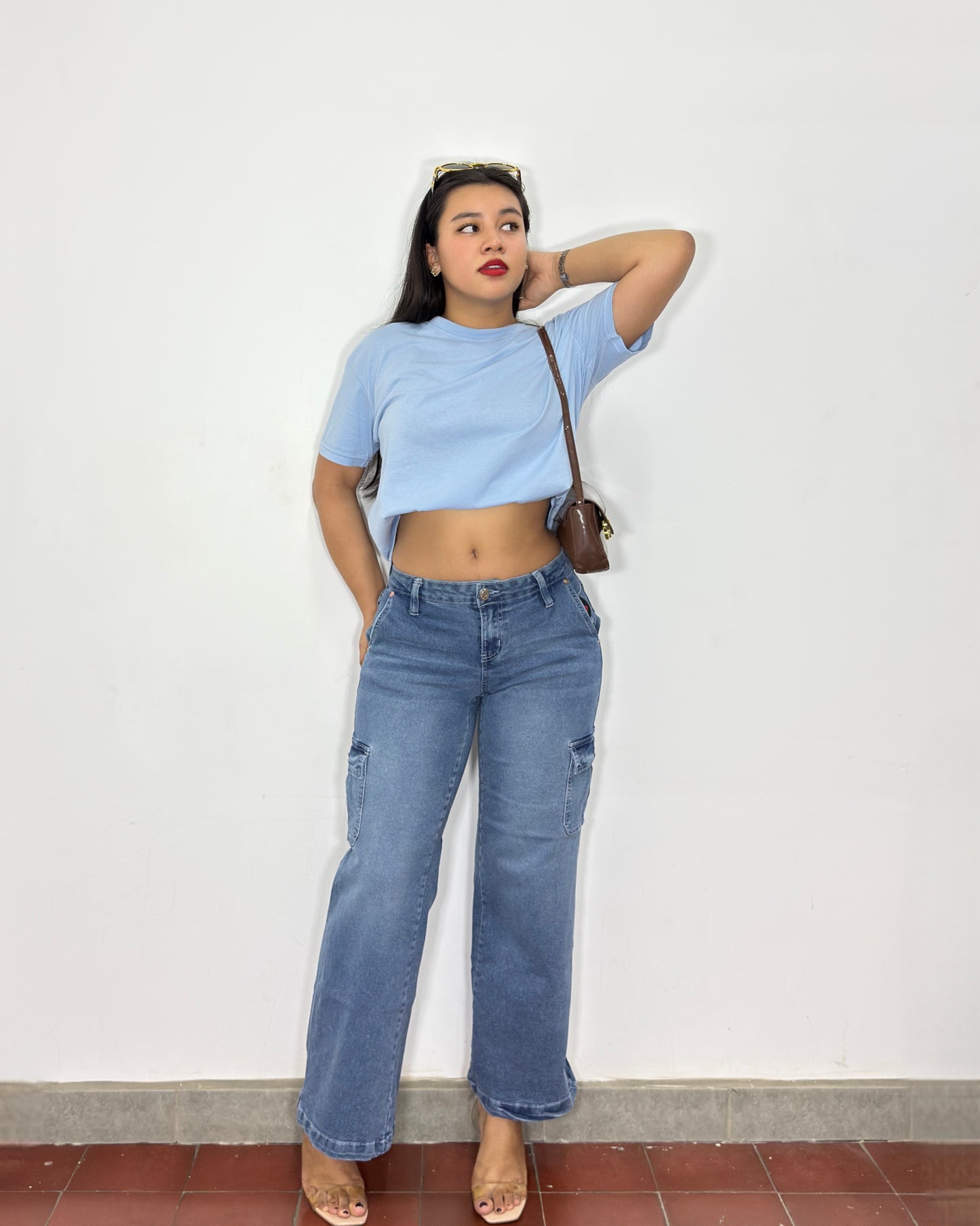 Pantalón Nicole azul claro