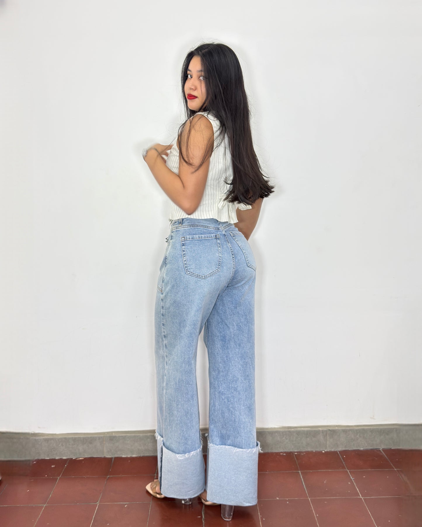Pantalón Sofia Vibrant azul claro