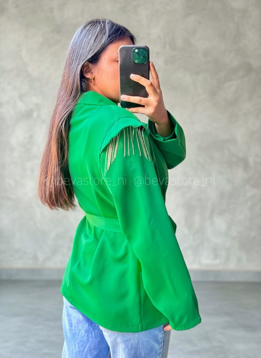 Blazer con cinturón