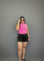 Top asimétrico doble forro