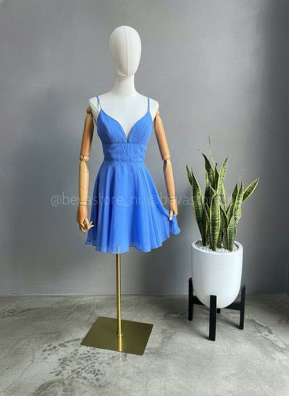 Vestido Mercedes celeste
